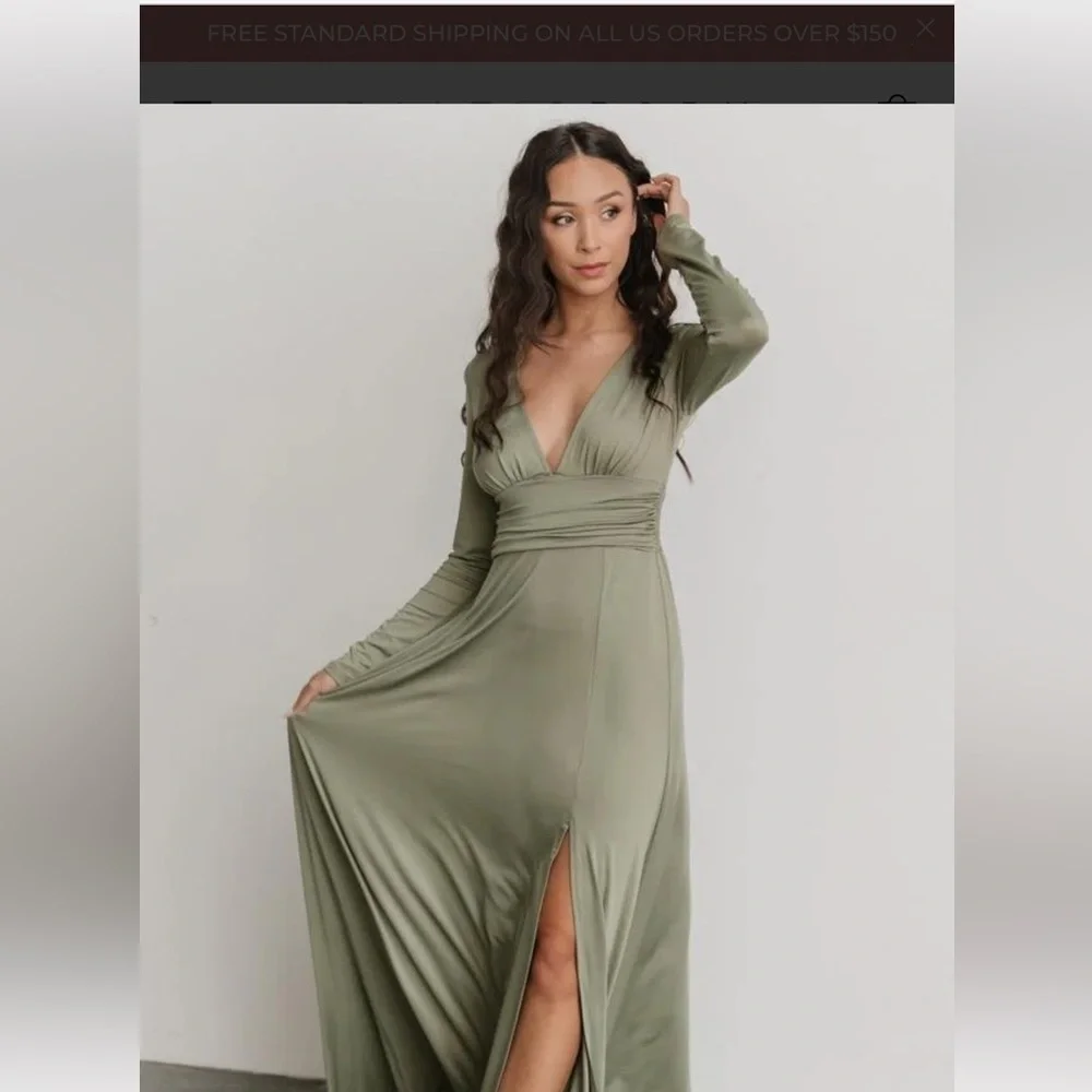 Baltic Born Sage Green Maxi Dress - Picture 2 of 6